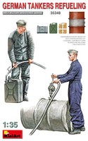 35348 Mini Art, 1:35 Figuren Deutsche Panzerbesatzung, Nachtanken, 2 Figuren