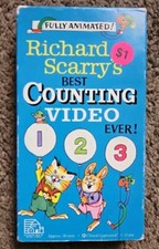 RICHARD SCARRY'S BEST COUNTING VIDEO EVER VHS, 1989 