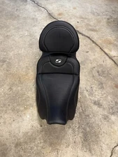 Saddleman Road Sofa Extended Reach 2-up Seat With Driver Backrest In Carbon