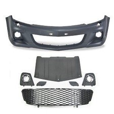 VAUXHALL ASTRA H MK5 VXR OPEL OPC FRONT BUMPER inc GRILLES ABS PLASTIC NEW!!!!!