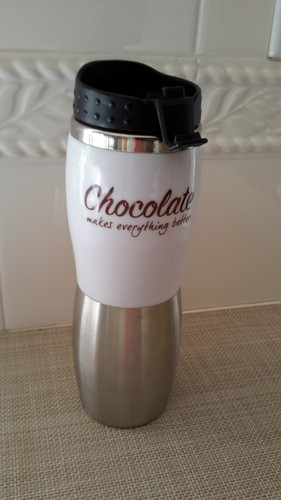 Ghirardelli Chocolate Logo Hot Cocoa Coffee Travel Mug Tumbler Cup Pre-owned - Picture 4 of 8