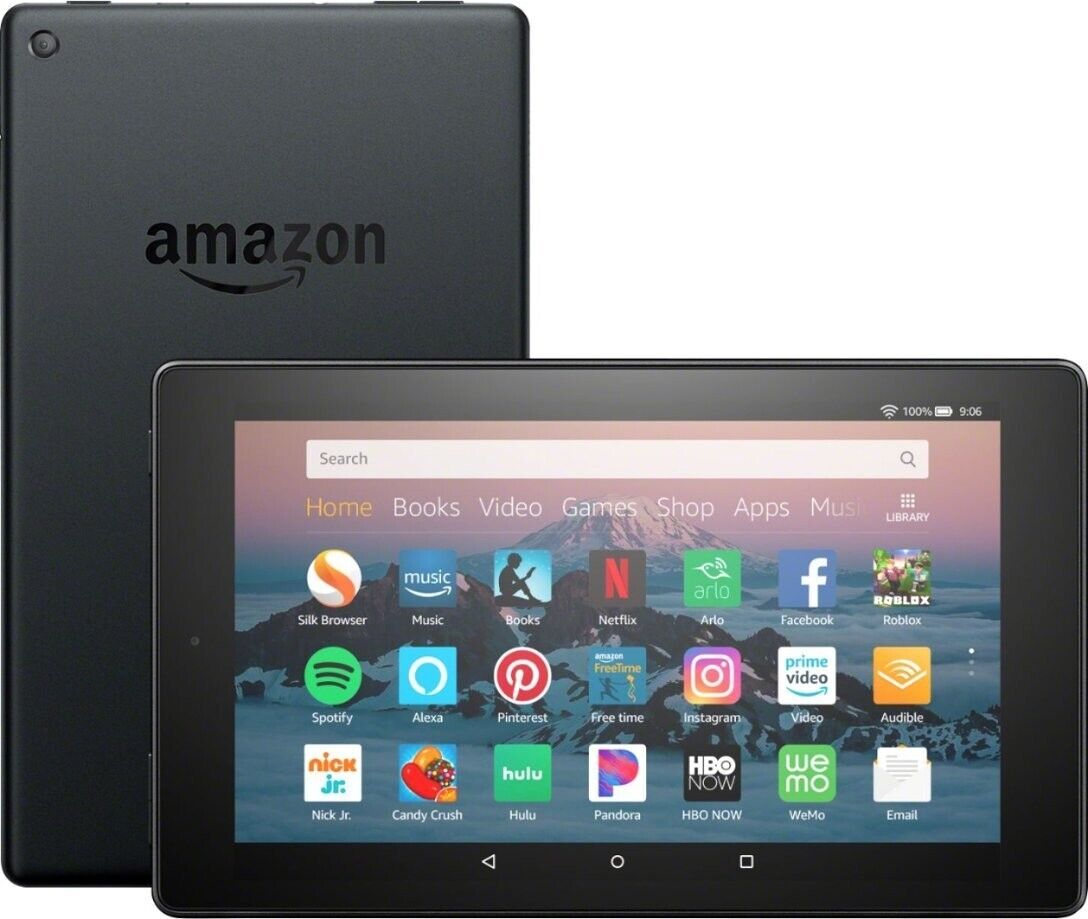 Certified Refurbished Fire HD 8 tablet, 8 HD display, 32 GB, (2020  release), designed for portable entertainment, Black