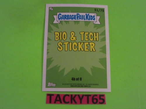 2017 GARBAGE PAIL KIDS ADAM GEDDON BLOODY NOSE SINGLE STICKER(S) NEW CHOOSE - Picture 3 of 32