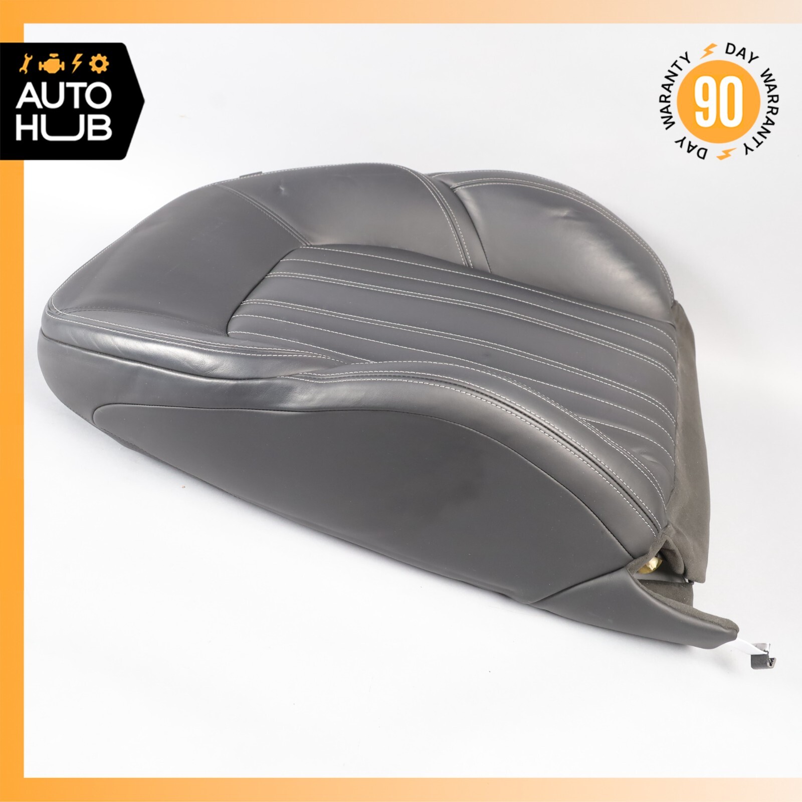 14-17 Maserati Ghibli M157 Front Left Top Upper Seat Cushion Black OEM 75k