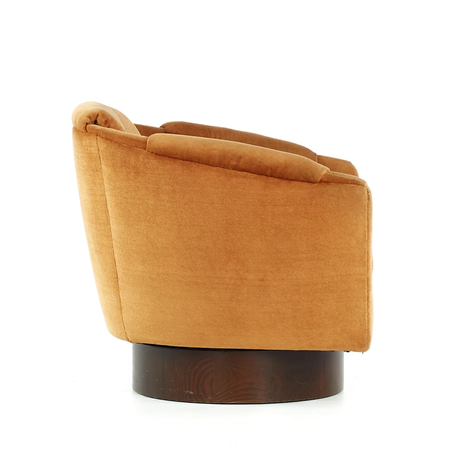 Silla giratoria de nogal Adrian Pearsall para Craft Associates Mid Century Foto 4 de 4