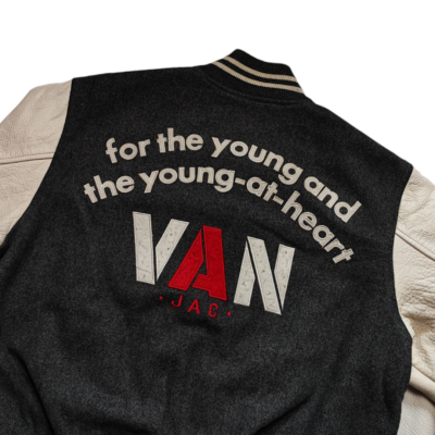 Vintage Van Jac Wool Mix Leather Sleeves Varsity Jacket | eBay