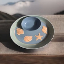 Dennis East Chip And Dip Tray Great Beach Decor Or Event ( T 33 )