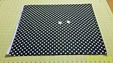 Medium Polka Dots White on Black Fat Quarter 18 inches X 22 inches-Cotton Fabric