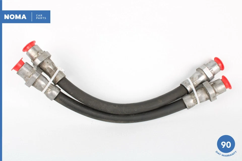 06-11 BMW 335i E90 E91 E81 E82 Rear Right & Left Hydraulic Brake Hose Set OEM - Image 4 of 4