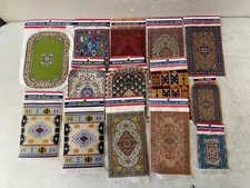 Set of 14 Miniature Woven Carpet Bookmarks, Turkish Kilim Rug Carpet Design