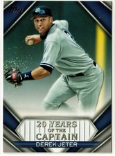 2020 Topps Update 20 Years of The Captain #YOC02 Derek Jeter ~ Yankees! ~ 
