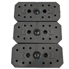 3 QTY Fitvids Home Gym Station Weight Plate 12lb LX750/900/950 (36 lbs. Total)