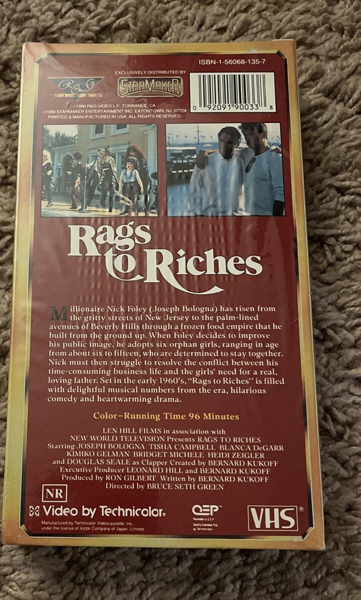 その他 Rags to Riches [VHS] Rags to Riches (VHS, 1994) for sale online | eBay