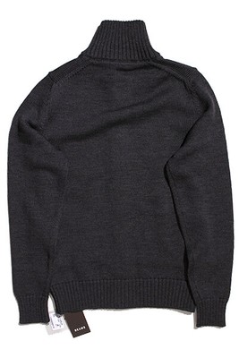 Zanone Chioto 5 Gauge Stand Collar Cardigan Charcoal Size 46 Men