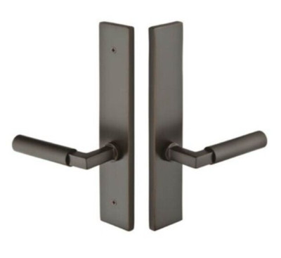 Emtek 14B5GVLHUS19 Multi Point C4 Dummy Set Matte Black Modern Style 2'' x 10''