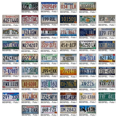 USA Nummernschild US Kennzeichen , Original Auto Schild KFZ Schild License Plate