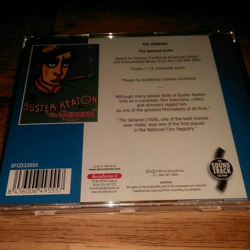 "THE GENERAL" 75th Anniversary Original Soundtrack Buster Keaton  CD - Bild 4 von 7