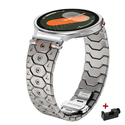 Luxury Stainless Steel Strap Watch Band For Samsung Galaxy Watch FE 7 6 4 5 Pro