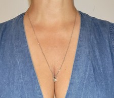 cleavage length HW (HOTWIFE) necklace for lifestyle wives, hotwives and swingers