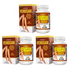 Germa Venosan Dietary Supplement. Varicose Veins Treatment. 60 Tabs. Pack of 3