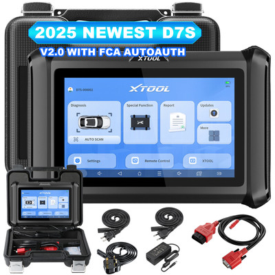 XTOOL D7S Car OBD2 All System Scanner Bidirectional Scan Tool CAN FD 36+ Service