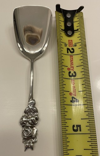VTG Reed & Barton HARLEQUIN Silver Plated Tea Rose Unique Jelly Spoon - Picture 6 of 8