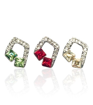 Unique Style Stud Swarovski Elements Crystal Earrings 18K Gold Plated