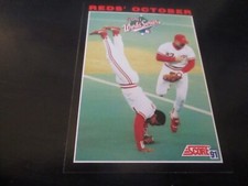 BARRY LARKIN  (cincinnati reds - SS) 1991 score WORLD SERIES FLIP CARD #795 nrmt