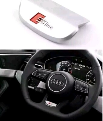 S line Steering Wheel Badge Emblem Decal Decoration for Audi A3/A4/A6/Q3Q5/Q7/Q2