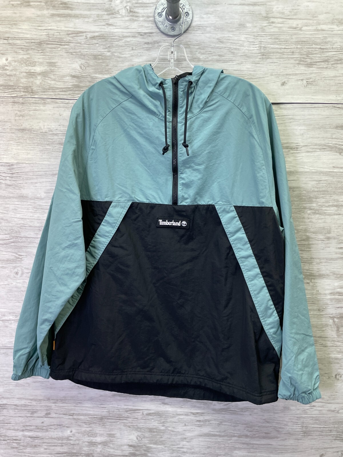 Timberland Winderbreaker Jacket Pullover Blue Bla… - image 1
