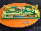 Schylling Vintage Russian Wind-Up Tin Metal Train Station -W/Key - Works!