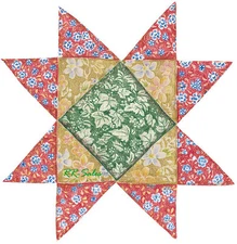 Red Green Material Quilting Quilt Like Decals 25 Wallies Wall Sticker Wood Glass