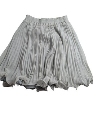 Maska Luxe Faltenrock Damen Größe 12 Hellgrün Elastische Taille Knielang