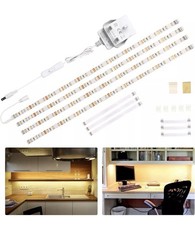 WOBANE Under Cabinet Lighting Kit,Flexible LED Strip Lights Bar,Under Counter