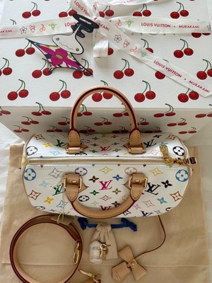 Louis Vuitton Murakami Speedy Bandoulière 25 White Multicolor
