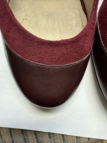 Michael Kors - Flex Pump Suede Leather Heel Burgundy Wine 10 M Burgundy/Wine - Picture 5 of 13