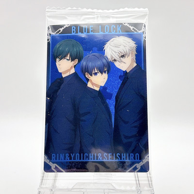 Blue Lock Wafer Card ''Rin Yoichi Seishiro'' Anime Manga Bandai Made in Japan