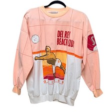 Pullover Adidas Delray Beach Voleibol Club Naranja Atlético LG De Colección Años 80