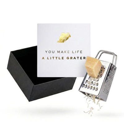 Mini Cheese Grater Gift Set - Funny Chef Gift, Friends, Coworkers, or Foodies...