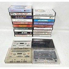 Christmas Music Cassette Tape Lot of 23 Country Gospel Ballads Orchestra Crosby
