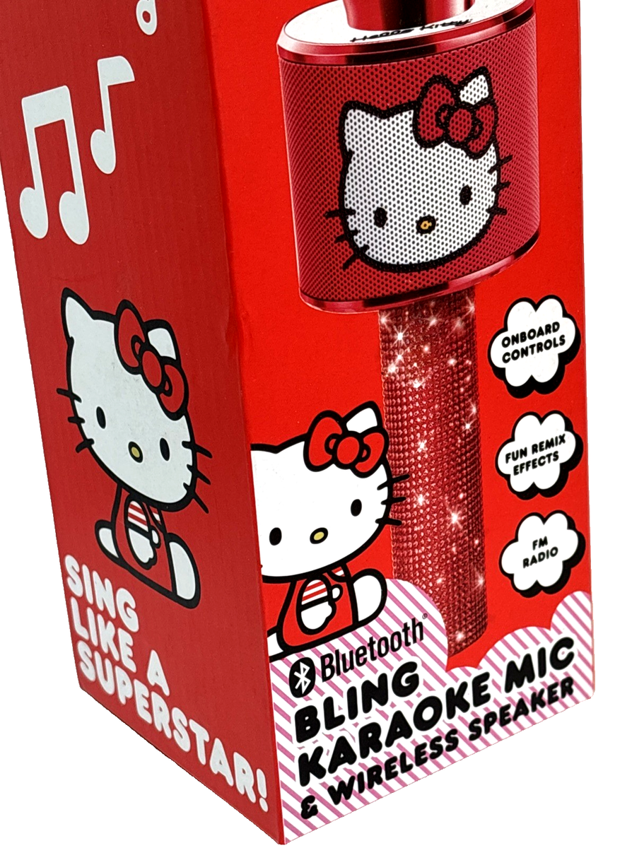 Hello Kitty Bluetooth Karaoke Microphone Wireless Speaker USB