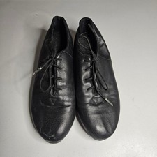 Bloch Black Leather Lace Up Tap Shoes Women 8 M Shockwave Taps Dance S0301L