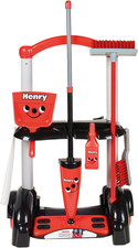 Henry & Hetty Toys - Henry Cleaning Trolley - Red Henry-Inspired Toy Playset wit