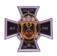 Gott mit uns Eisernes Kreuz 1870 Kaiserreich PIN Anstecker 