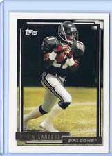 1992 Topps - Deion Sanders - Gold Variation - Atlanta Falcons - 692 - Prime Time