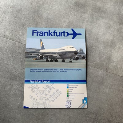 FRANKFURT MAIN AIRPORT GUIDE VINTAGE BROCHURE 1978 LUFTHANSA FLUGHAFEN FRA