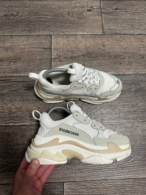 Balenciaga Triple S Sneakers women Beige White made in Italy size