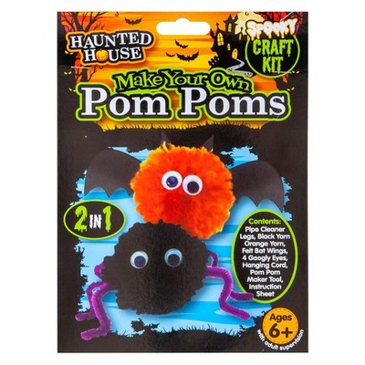 Halloween Pom Craft Kit Party, Trick or Treat