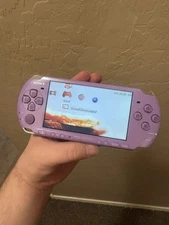 PlayStation Portable PSP-3001 Purple Handheld Slim Tested