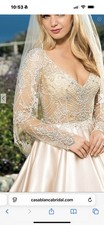 Casablanca Bridal Dress Style 2358 In Fairytale Collection Ivory Size 12